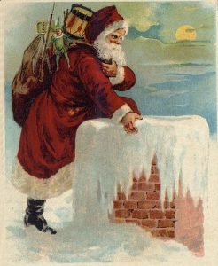 Santa at Chimney