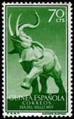 Elephant on Postage Stamp